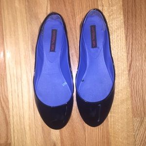 Material girl black flats – size 8